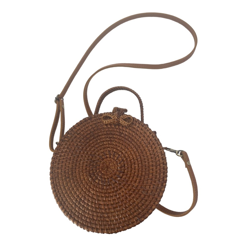 Small 8 inch lined wicker purse